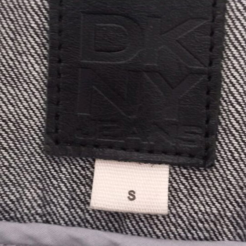 DKNY sleeveless denim jacket like new, oversized, long, gray