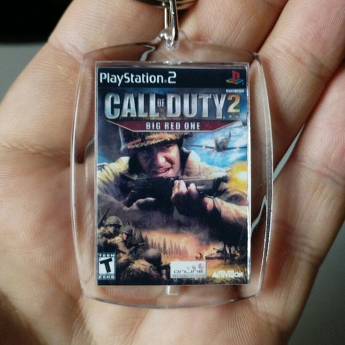 Call of Duty 2 Big Red One PS2 acrylic keychain