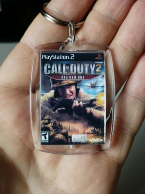 Call of Duty 2 Big Red One PS2 acrylic keychain