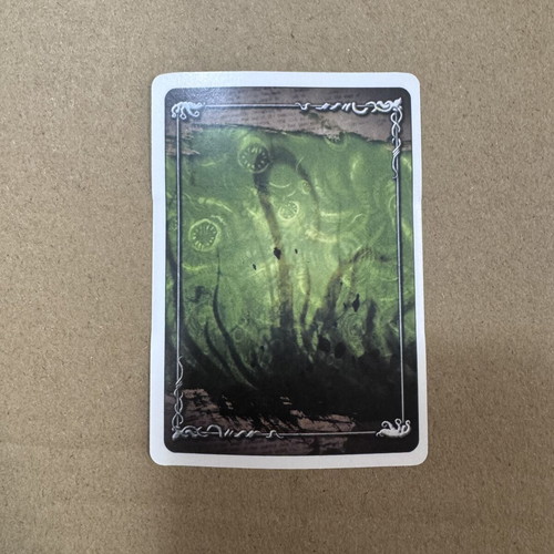 Call of Cthulhu Snow Graves promo card used, curved