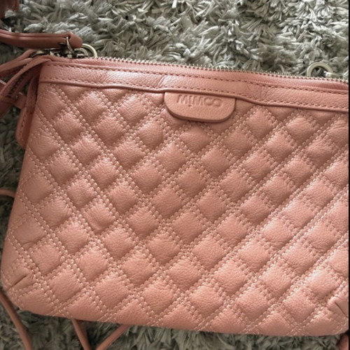 Mimco bag crossbody blush pink like new, leather