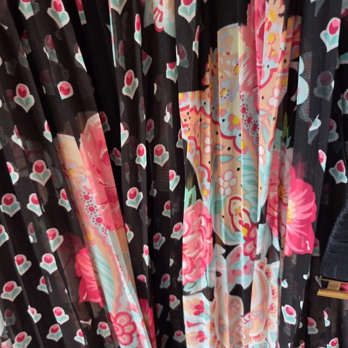 Manoush cotton dress size M like new, black multicolor