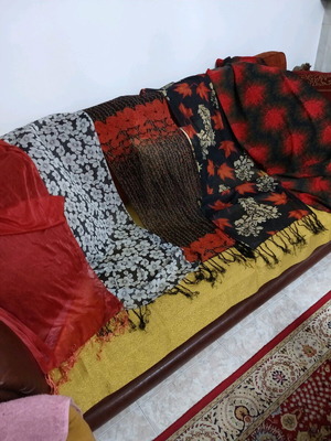 Φουλάρια καινούργια, πακέτο πέντε με αστραφτερές κλωστές