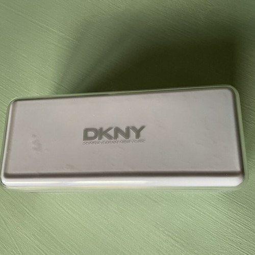 Donna Karan Sunglasses Case used, white velvet interior