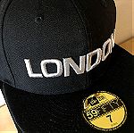  Καπέλο New Era City Word London Fit Essential Μαύρο 7 59FIFTY Συλλεκτικό