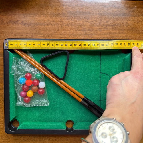 Snooker Pool Set used, tabletop billiards from the 90s