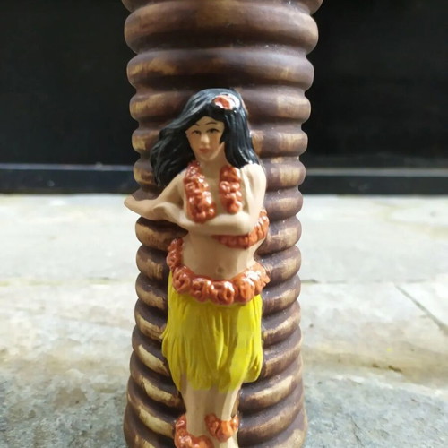 TIKI Mug Hula-Girl ceramic mug used 350ml