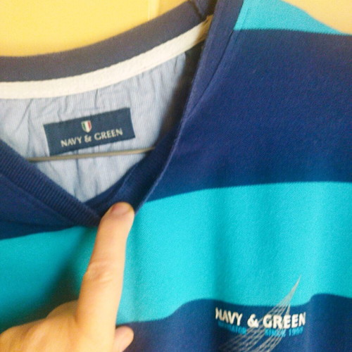 Cotton T shirt for boy 14 years like new, navy and green