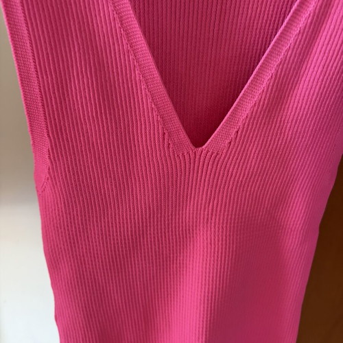 Ribbed blouse pink, like new, one size