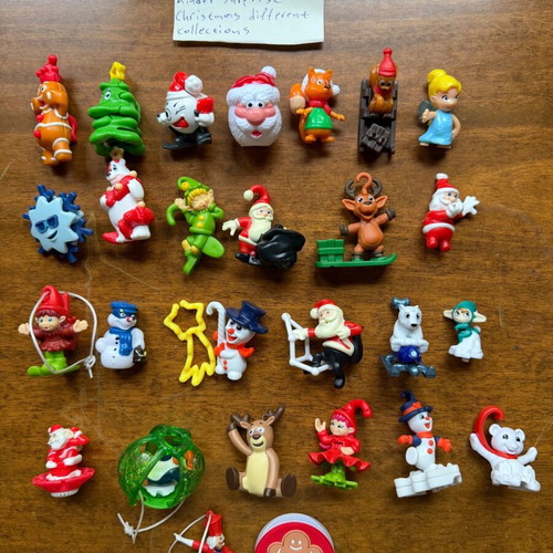 Kinder Surprise Christmas edition figures used, pack of 26