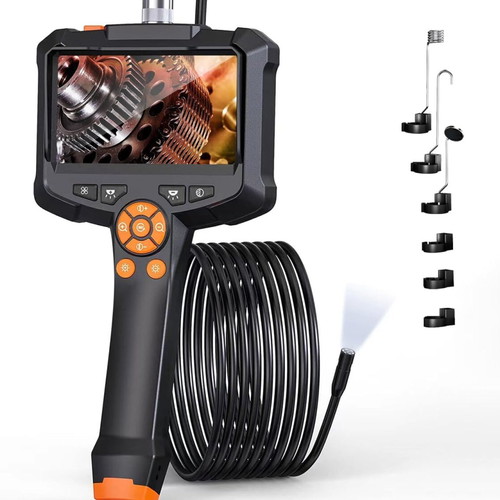 Anesok G30-M Industrial Endoscope Camera 8mm 15m Cable 4.3in Screen Waterproof