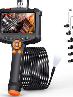 Anesok G30-M Industrial Endoscope Camera 8mm 15m Cable 4.3in Screen Waterproof