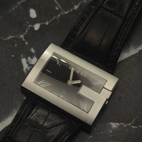 Gucci 100M G-Frame men's Swiss Quartz watch full set