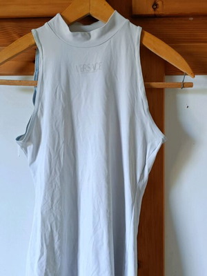 Versace top used, soft light blue