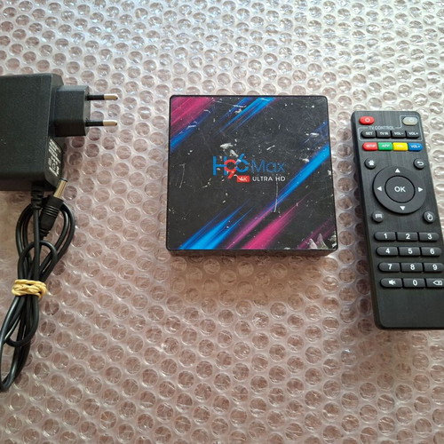 Android TV Box H96 Max 4K Ultra HD used, full set