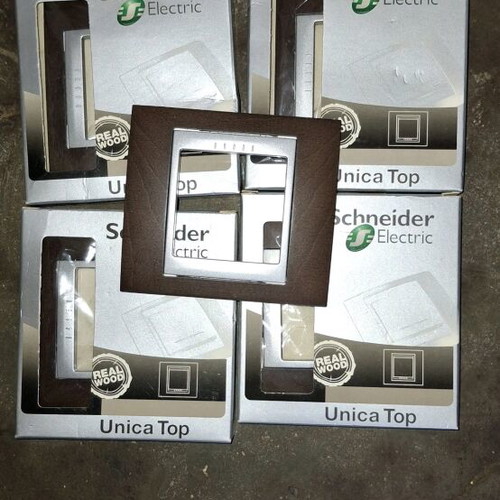 Single frame Wenge/Aluminium Schneider Electric Unica Top new