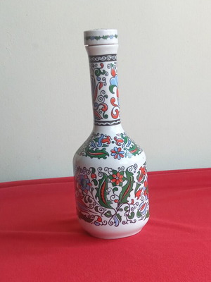 Metaxa vintage πορσελάνινο μπουκάλι, χειροποίητο, με φλοράλ μοτίβα
