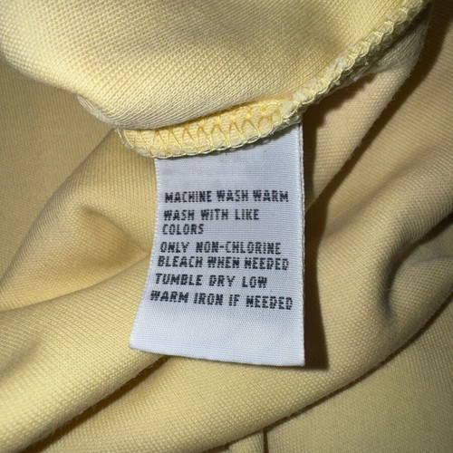 Polo Ralph Lauren yellow polo shirt size L used, custom fit