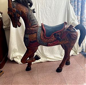 Decorative wooden horse