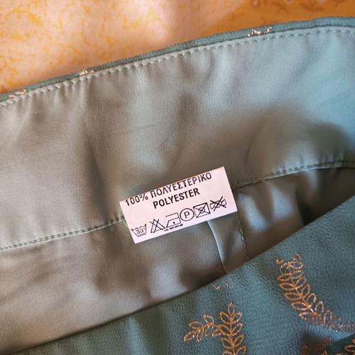 Forel pants like new turquoise with gold patterns size 4XL
