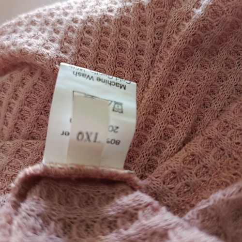 Shein pink women's blouse with unique sleeves like new, XL