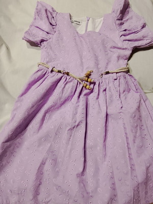 Summer dress like new, cotton, size 140 cm, pink