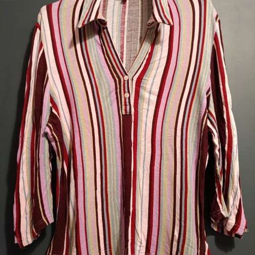 Street One multicolor striped women's blouse tunic like new, viscose