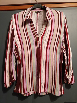 Street One multicolor striped women's blouse tunic like new, viscose