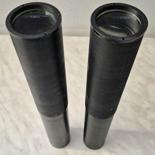 Set of 2 large optical tubes for surveying equipment