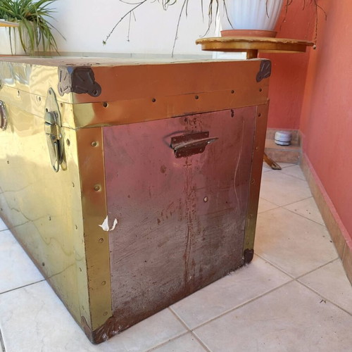 Vintage gold trunk