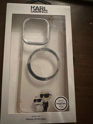 Karl Lagerfeld IML NFT Karl&Choupette Back Cover Silicone Case for iPhone 14 Pro Max new