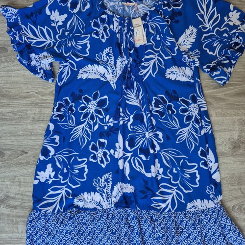 Millers Blue Escape Edit Dress New With Tags Size 16 Blue White Floral