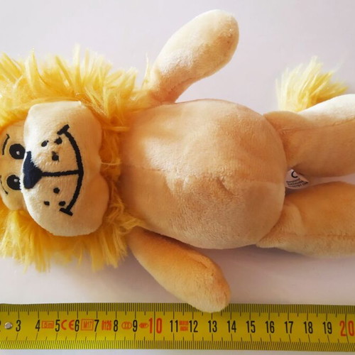 Lion cub stuffed toy used, height 20cm