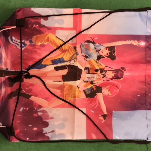 K-Pop Demon Hunters Huntrix Trio drawstring gym bag