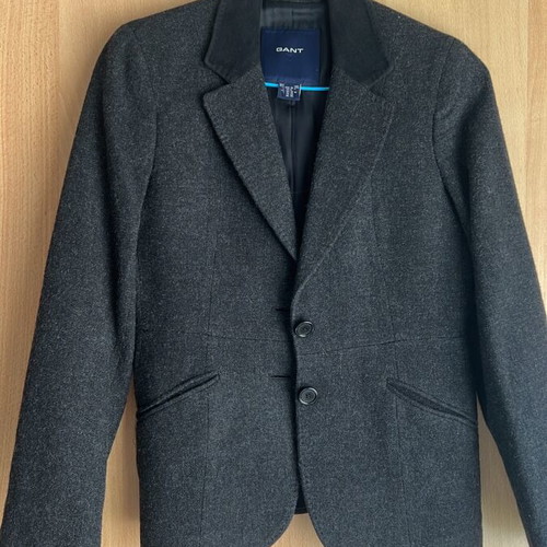 Gant wool jacket gray women's like new, size S