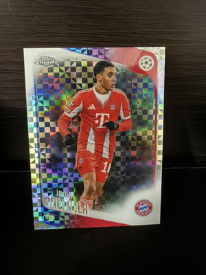 2025-26 Topps Chrome Uefa Club Competitions Jamal Musiala #130 X-Fractor card used