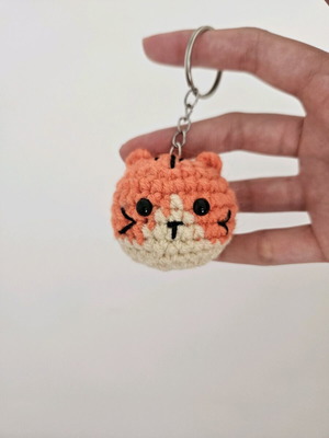 Handmade crocheted keychain new