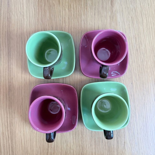 Set of 4 cups for Greek coffee and espresso, new