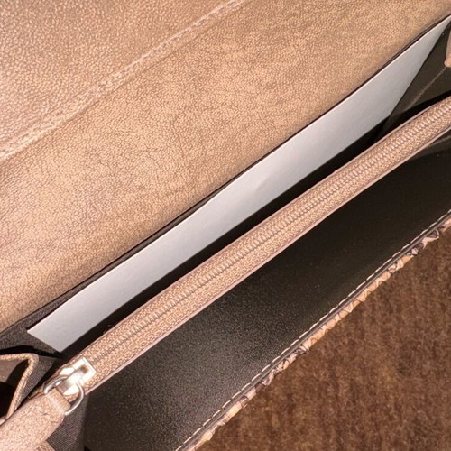 Christian Dior Lady Dior Cannage leather wallet like new, beige brown
