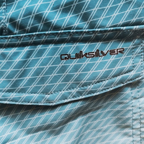 Quiksilver Bermuda shorts like new, turquoise, size 12-14 years