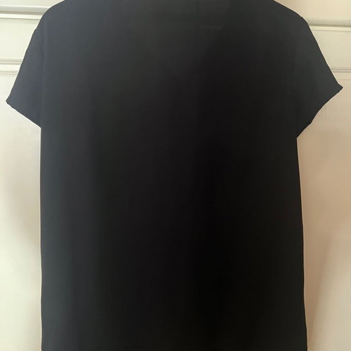Sisley women's blouse with zipper like new, black, size M