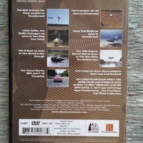 James Bond Gadgets DVD used, rare collectible