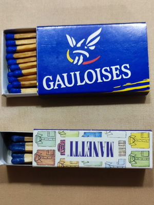 Promotional matchboxes like new, pack of 8 collectible