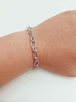 Steel link bracelet new made of stainless steel