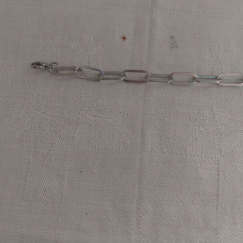 Bracelet made of stainless steel like new, silver color, 17+5 cm