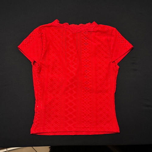 Shein red knitted top new, size S