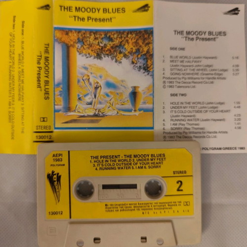 The Moody Blues The Present cassette tape used, rock