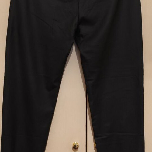 Thin black leatherette pants like new, size L