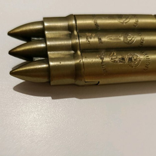 Metal gas lighter bullet shape used