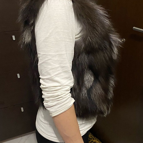 Rabbit fur vest like new, soya concept small and medium
